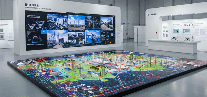 政府规划展馆显示场景